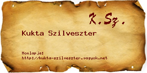 Kukta Szilveszter névjegykártya